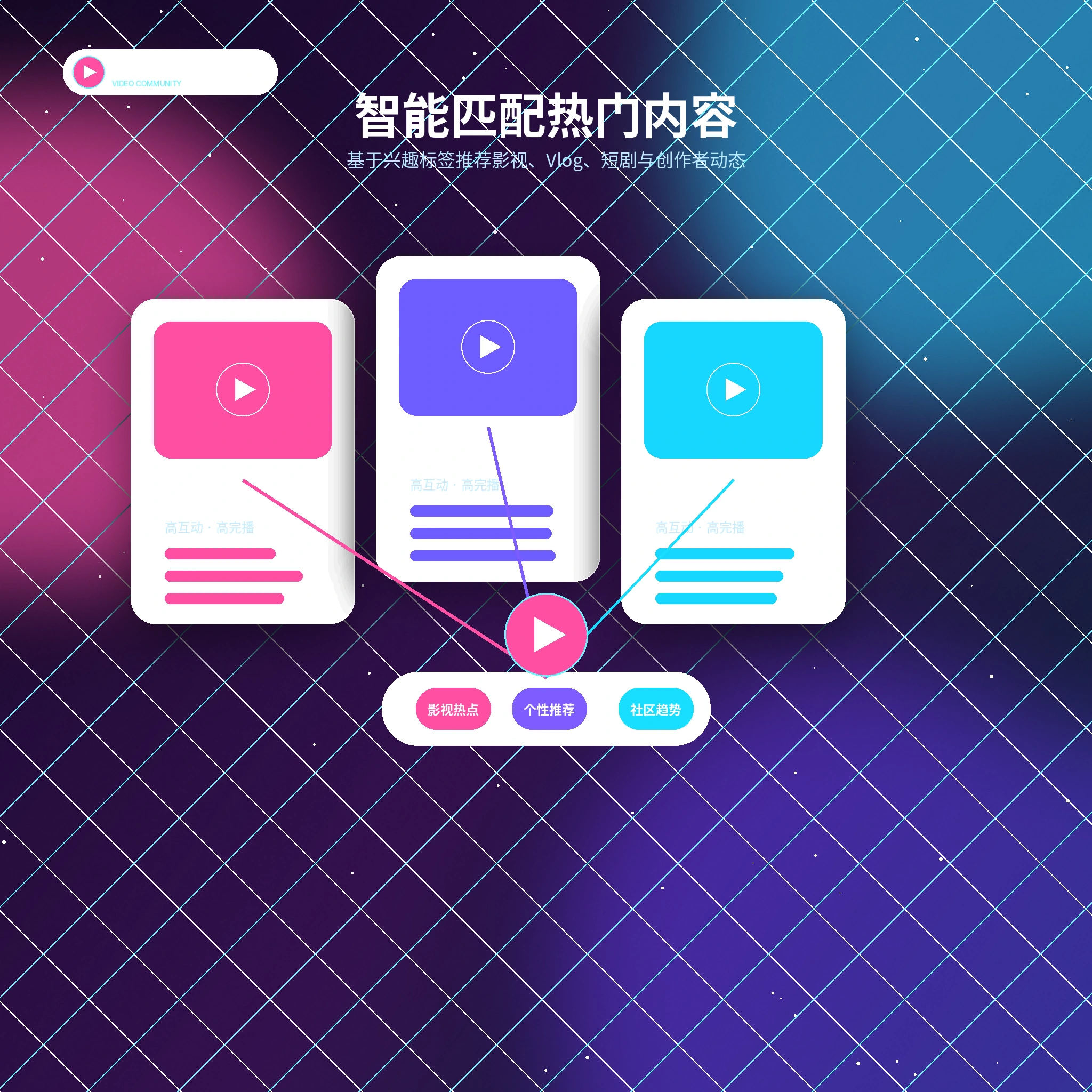 糖心vlog兴趣标签与内容匹配展示